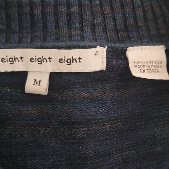 Eight Eight Eight Blue/Gray 100%Cotton Tunic Size Medium - Picture 3 of 7